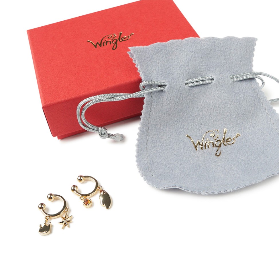 WINGLE X'MAS SP CITRINE EAR CUFF SET