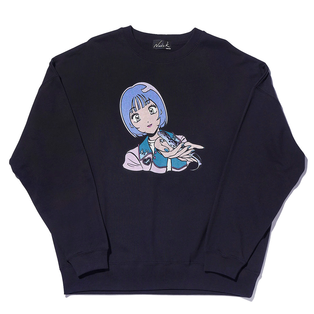 NOIR.K × 火曜び GIRL & LIZARD BIG CREW SWEAT