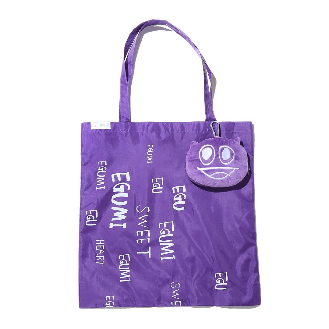 ＜受注生産＞EGUMI MULTI LOGO ECO BAG【PURPLE】