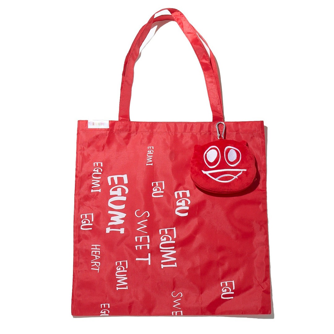 ＜受注生産＞EGUMI MULTI LOGO ECO BAG【RED】