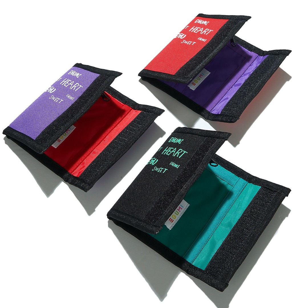 受注生産＞EGUMI MULTI LOGO WALLET【PURPLE】 | EGUMI | TAKALAKA