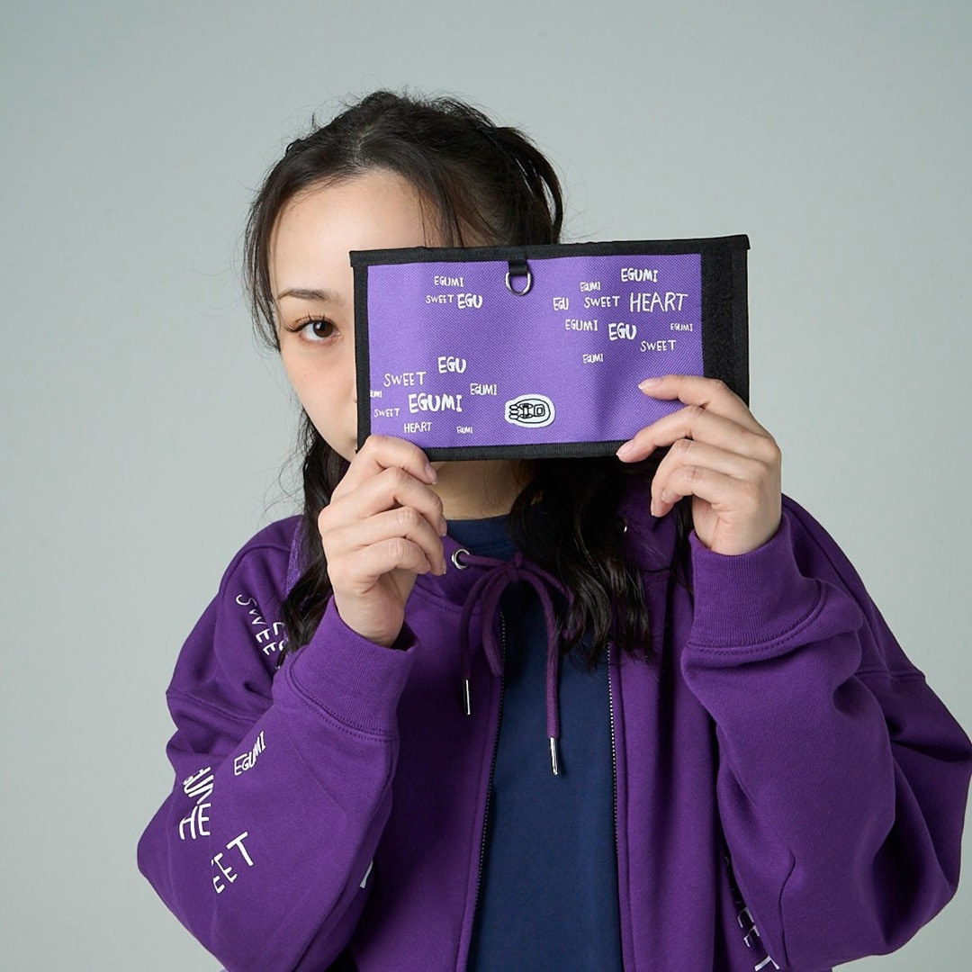 ＜受注生産＞EGUMI MULTI LOGO WALLET【PURPLE】