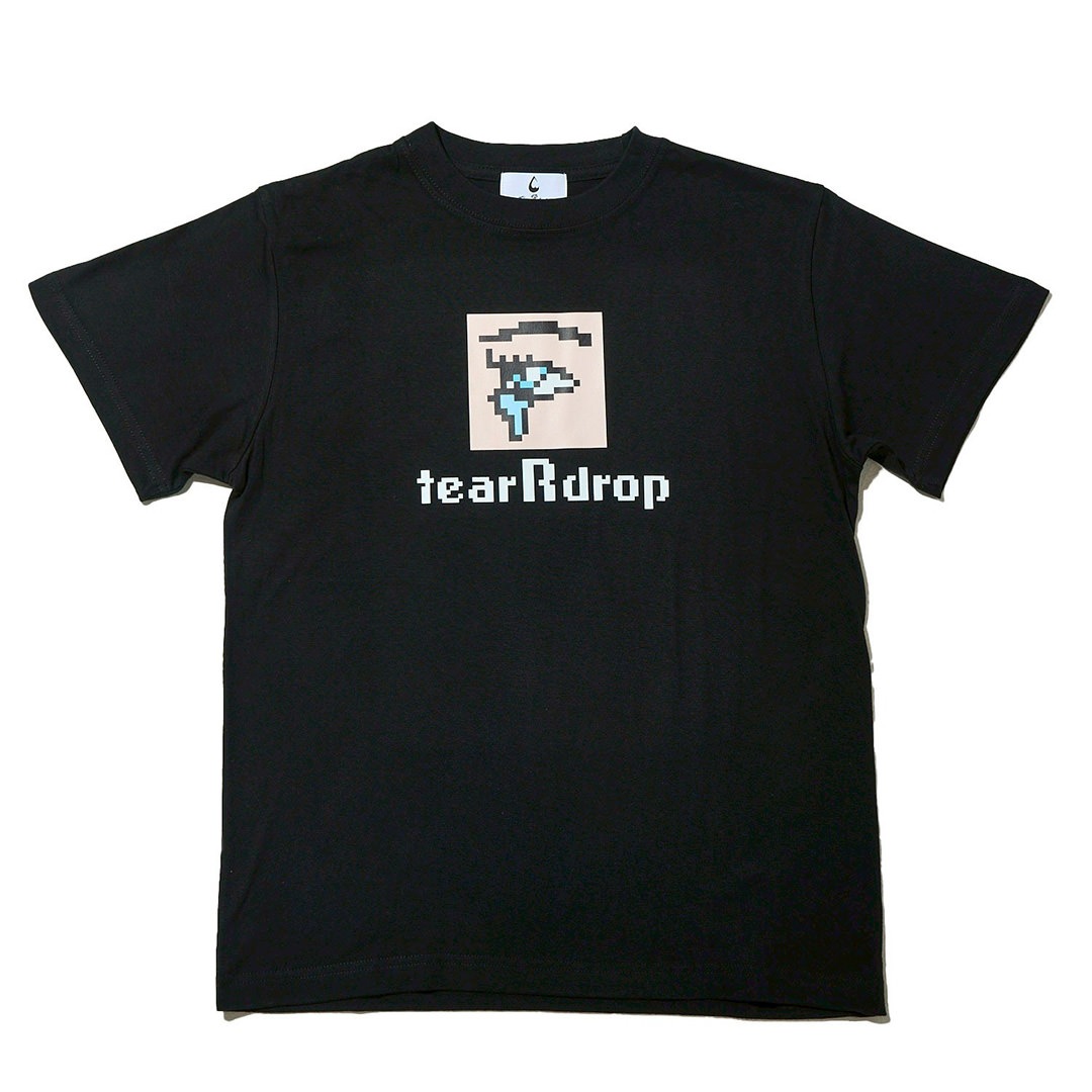 ＜受注生産＞tear R drop PIXEL ART TEE【BLACK】
