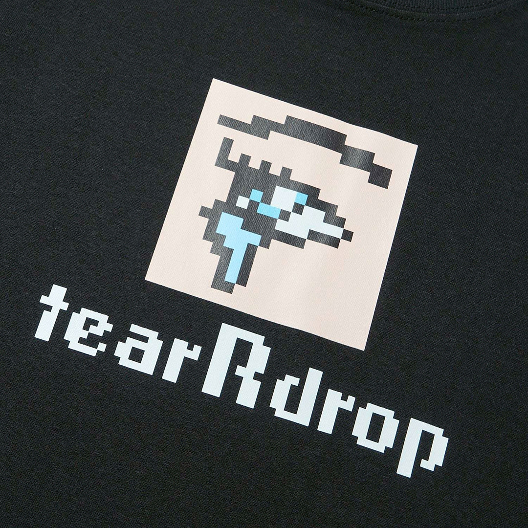＜受注生産＞tear R drop PIXEL ART TEE【BLACK】