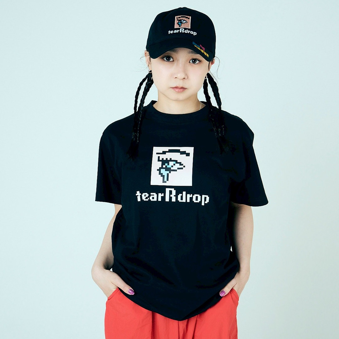 ＜受注生産＞tear R drop PIXEL ART TEE【BLACK】
