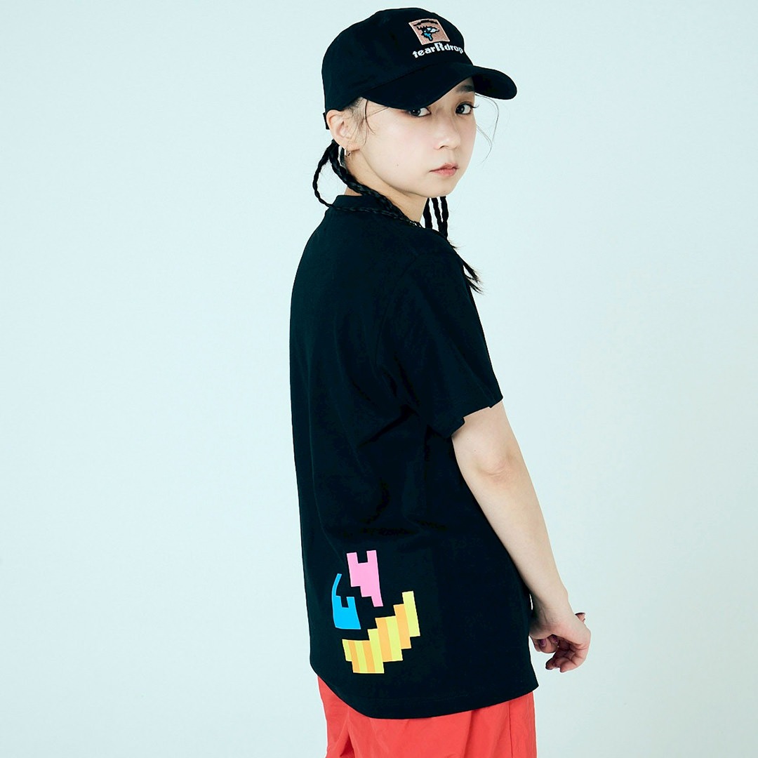 ＜受注生産＞tear R drop PIXEL ART TEE【BLACK】