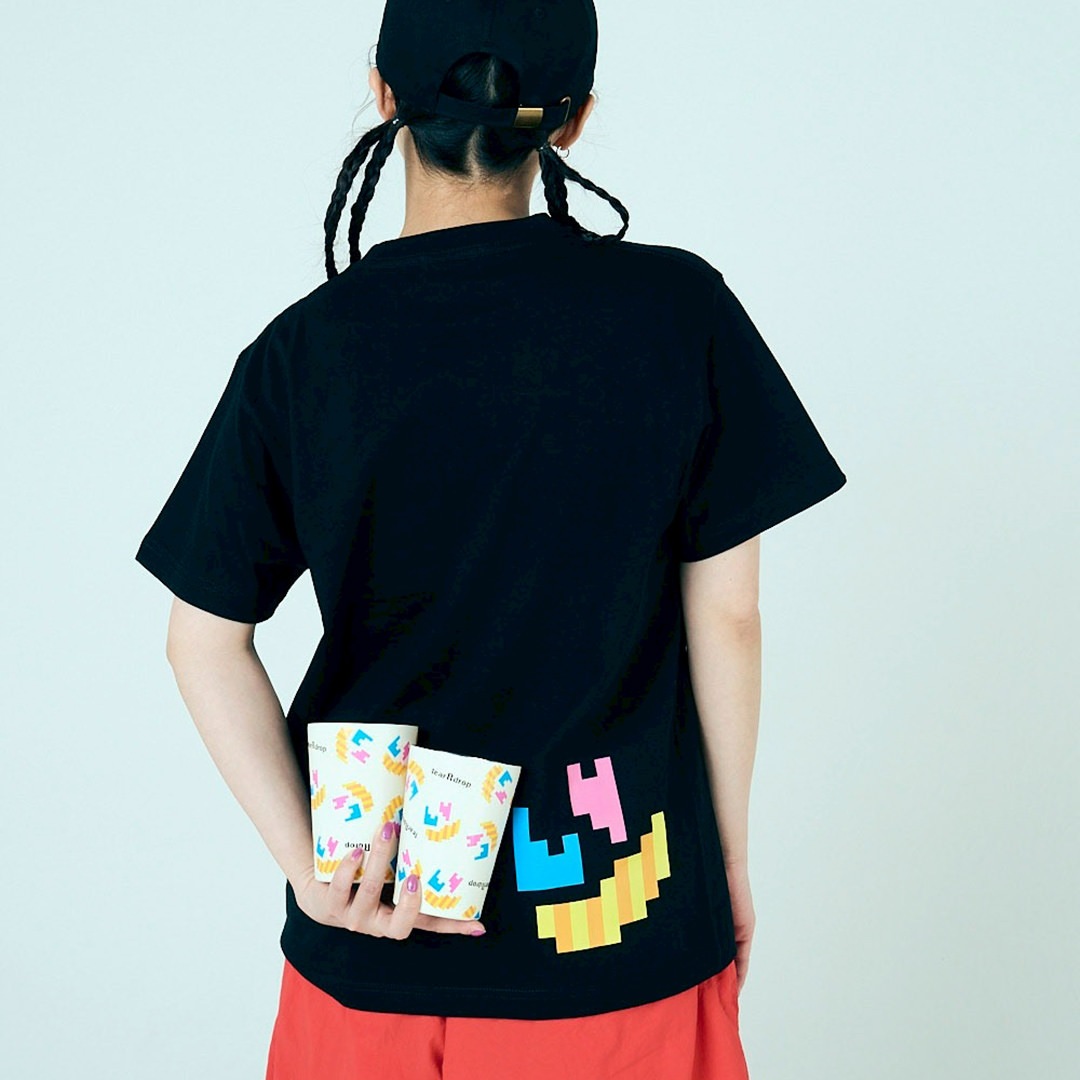 ＜受注生産＞tear R drop PIXEL ART TEE【BLACK】