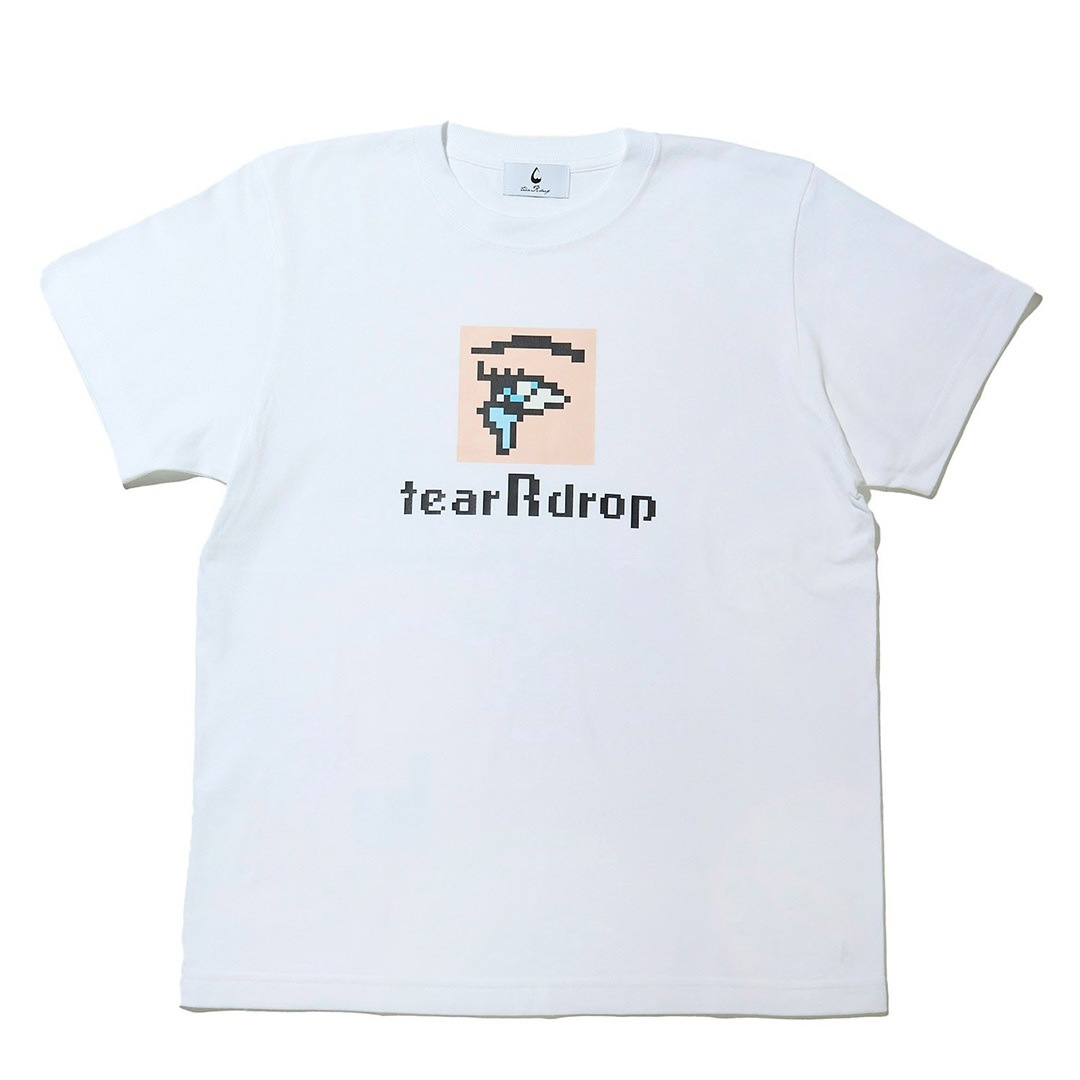 ＜受注生産＞tear R drop PIXEL ART TEE【WHITE】