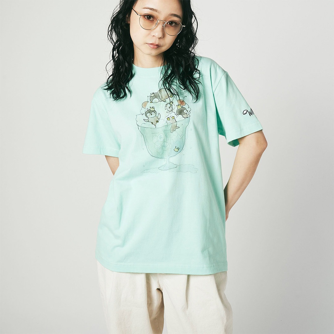 WINGLE × Naoko Satou PARFAIT REGULAR FIT TEE【MELON】