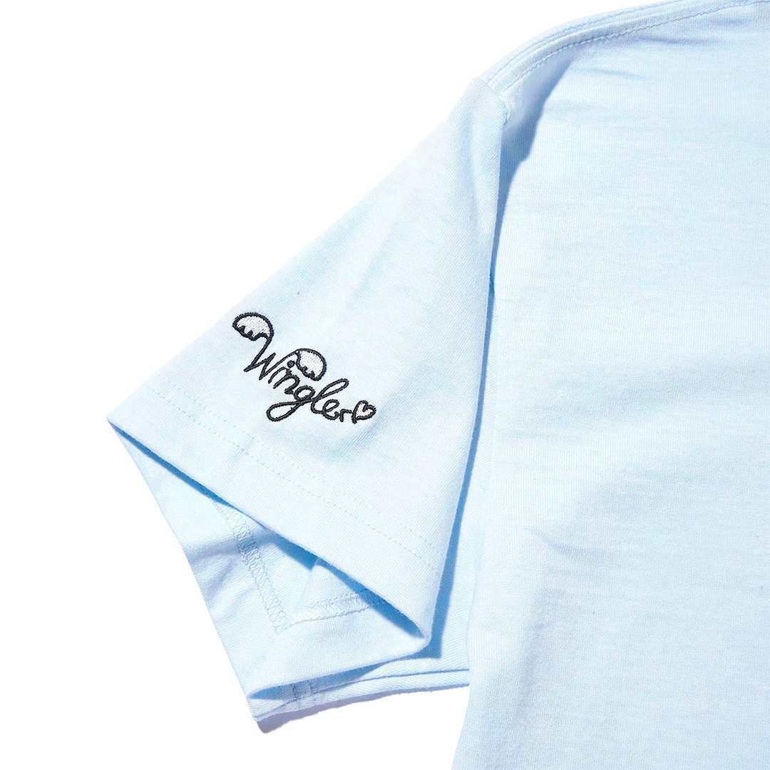 WINGLE × Naoko Satou PARFAIT REGULAR FIT TEE【LIGHT BLUE】