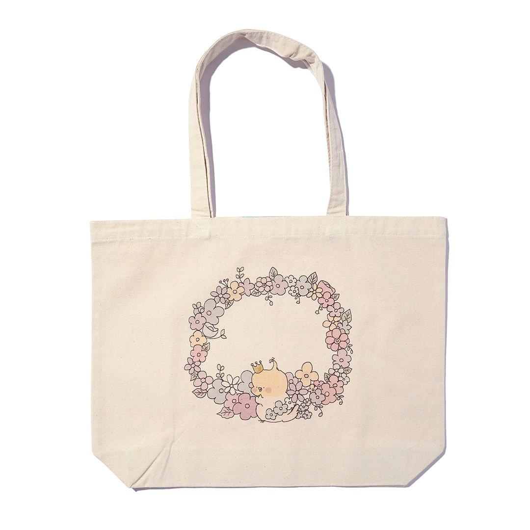 WINGLE × Naoko Satou FLOWER CIRCLE CANVAS TOTE