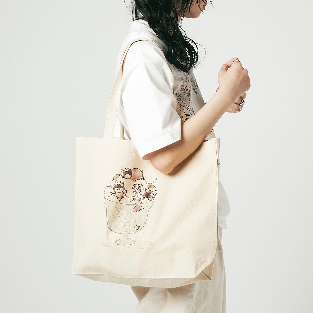 WINGLE × Naoko Satou PARFAIT CANVAS TOTE