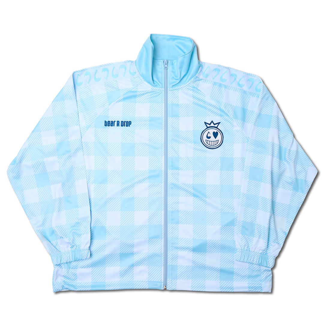 tear R drop KING TRACK JACKET【LIGHT BLUE】
