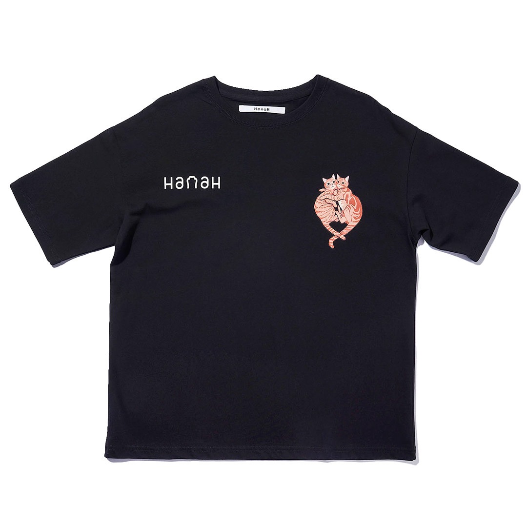 HanaH × tarou2 KONPEI & MISO BIG TEE【BLACK】