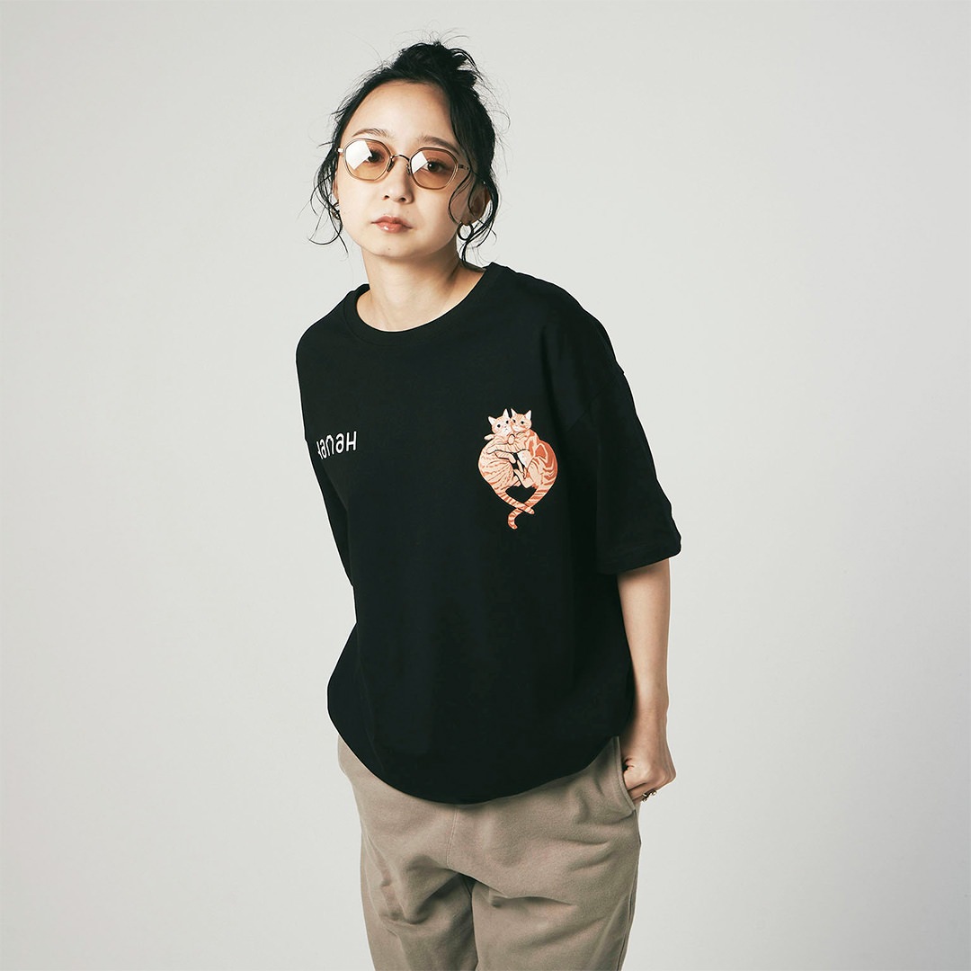 HanaH × tarou2 KONPEI & MISO BIG TEE【BLACK】