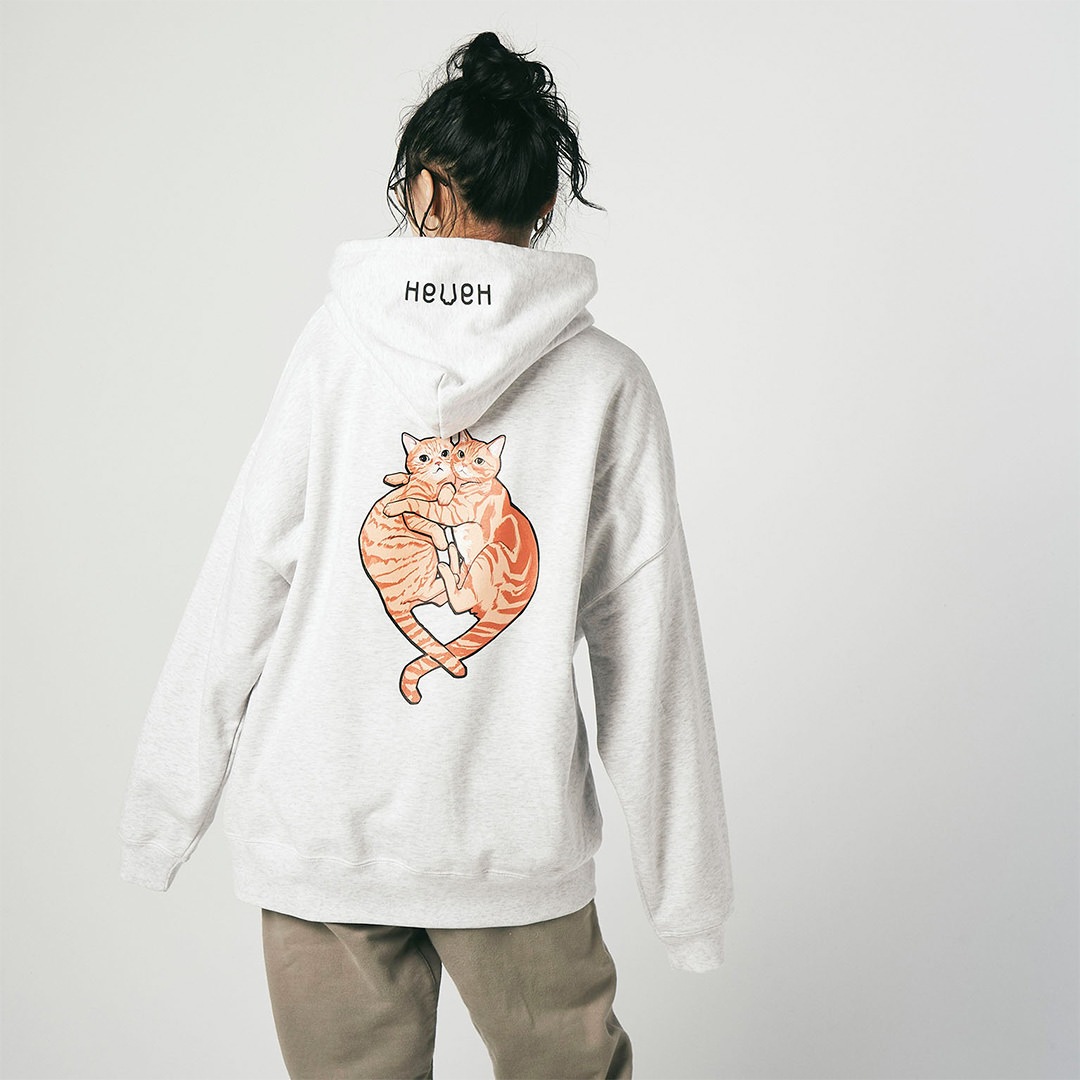 HanaH × tarou2 KONPEI & MISO BIG HOODIE【MIX GRAY】