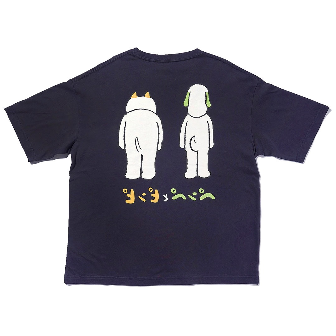 犬光ランド × makomo ペンぺとピンピ BIG TEE【NAVY】