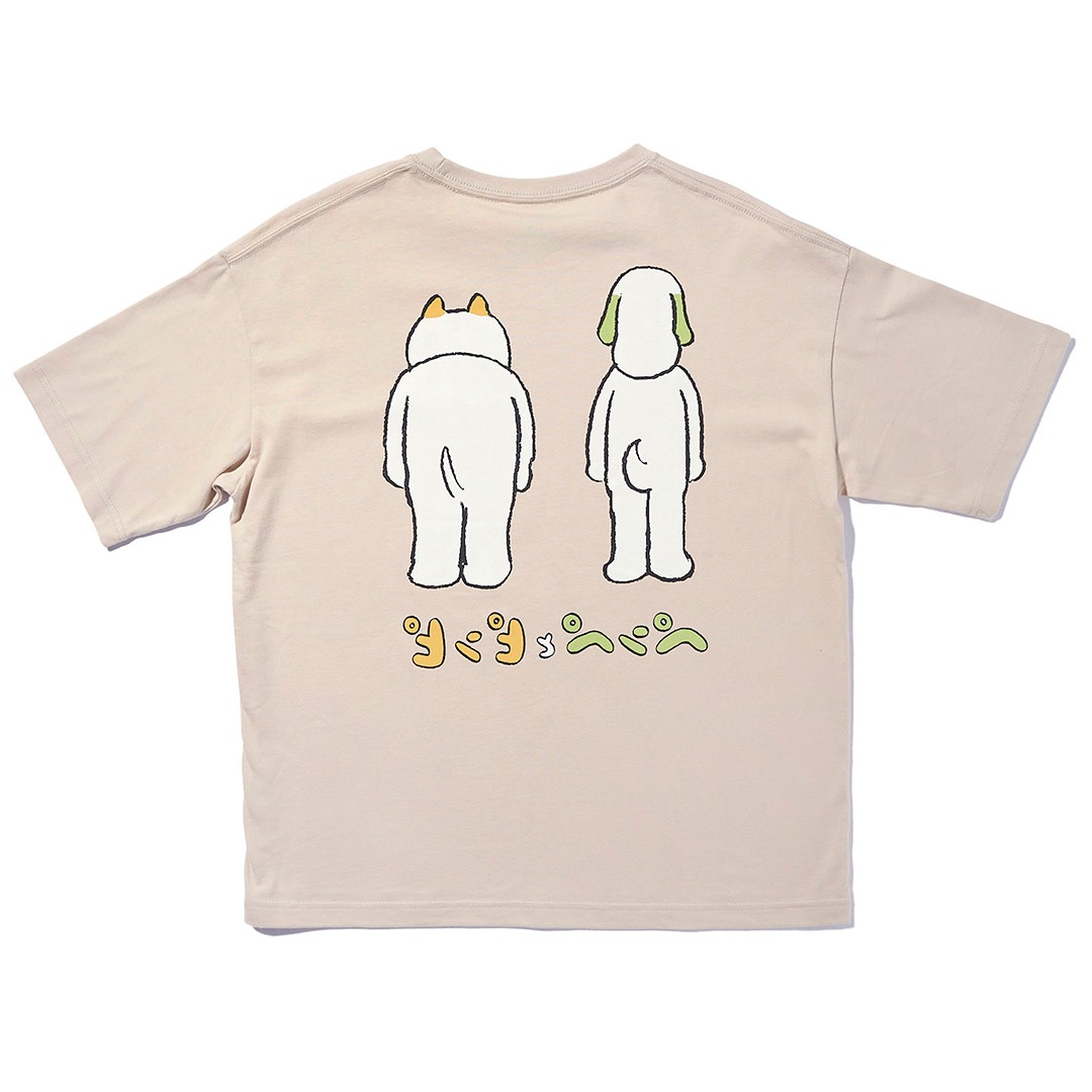 犬光ランド × makomo ペンぺとピンピ BIG TEE【SAND BEIGE】