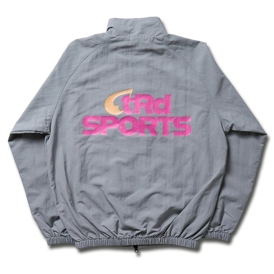 受注生産＞tear R drop SPORTS NYLON TRAINING ZIP JACKET【DUSTY GRAY