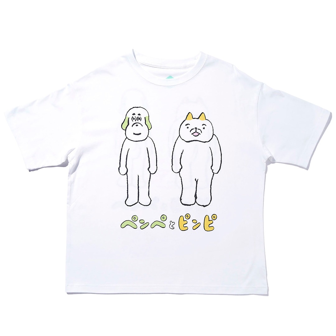 犬光ランド × makomo ペンぺとピンピ BIG TEE【WHITE】