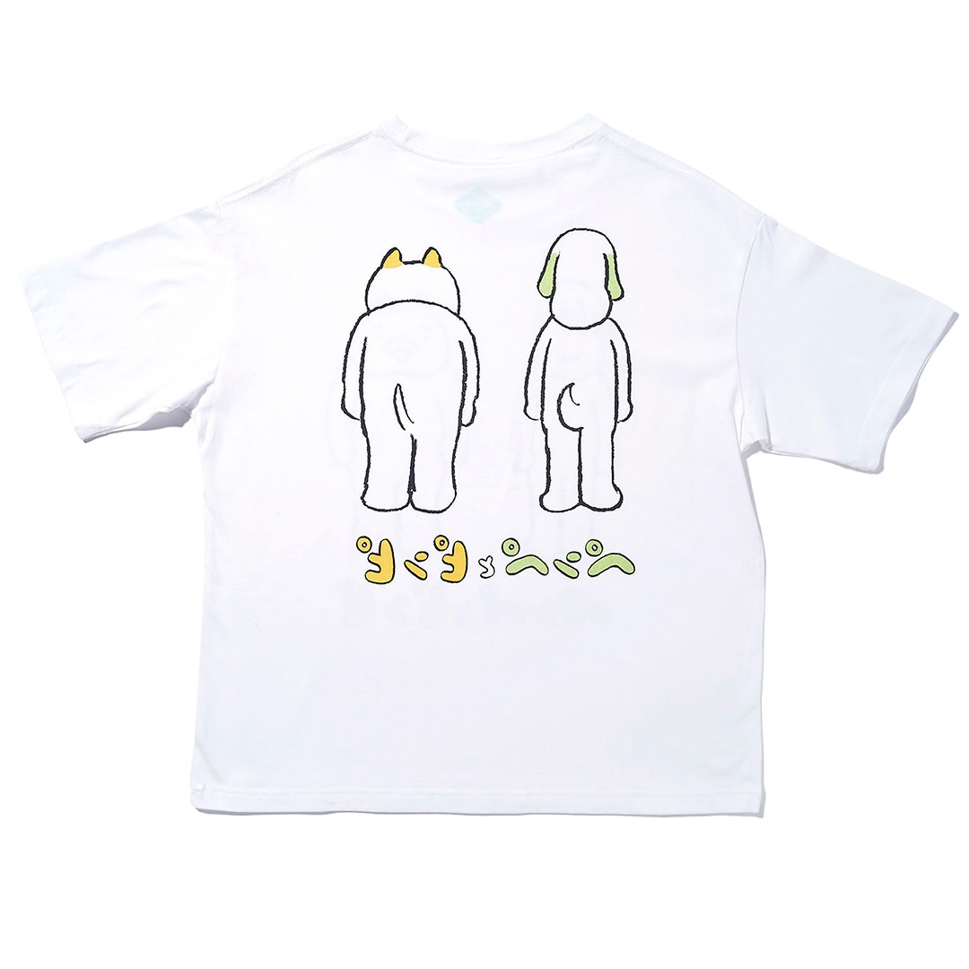 犬光ランド × makomo ペンぺとピンピ BIG TEE【WHITE】