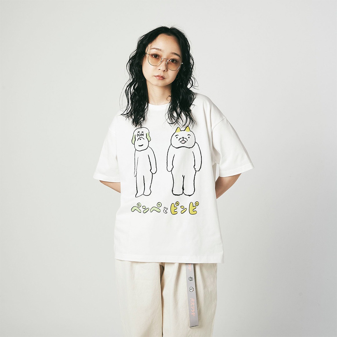 犬光ランド × makomo ペンぺとピンピ BIG TEE【WHITE】
