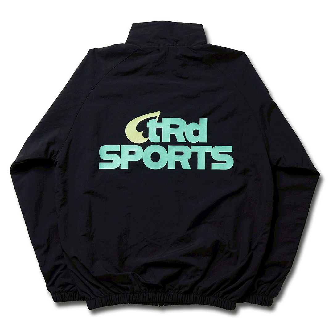 受注生産＞tear R drop SPORTS NYLON TRAINING ZIP JACKET【BLACK
