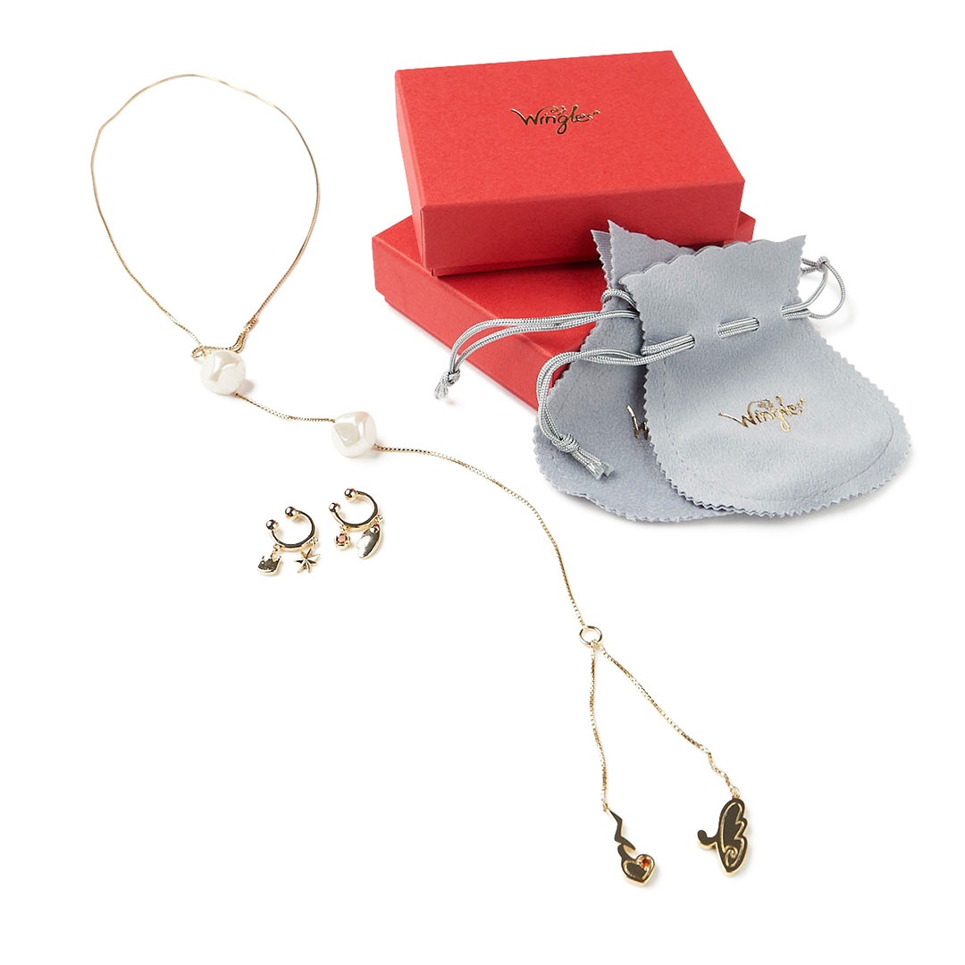 WINGLE X'MAS SP CITRINE EAR CUFF SET