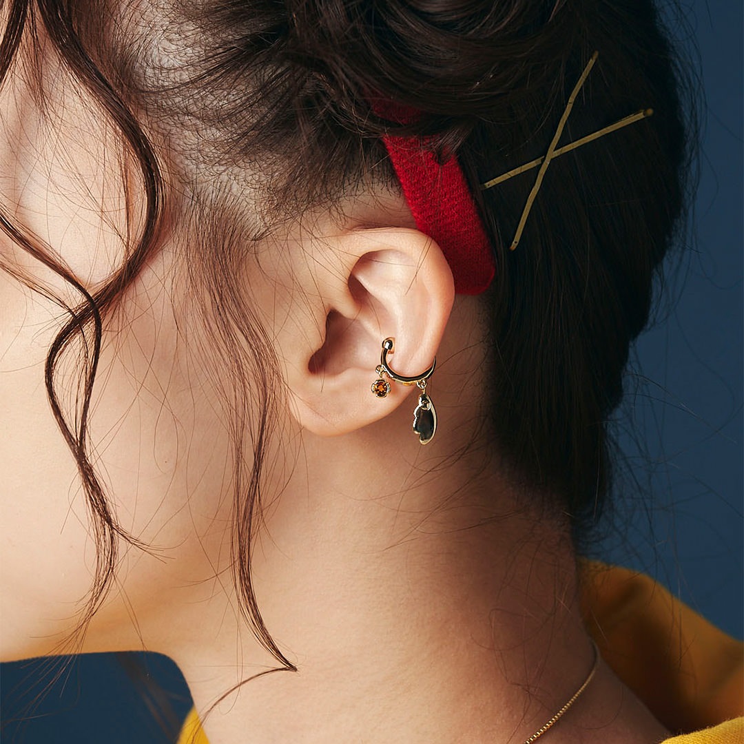 WINGLE X'MAS SP CITRINE EAR CUFF SET