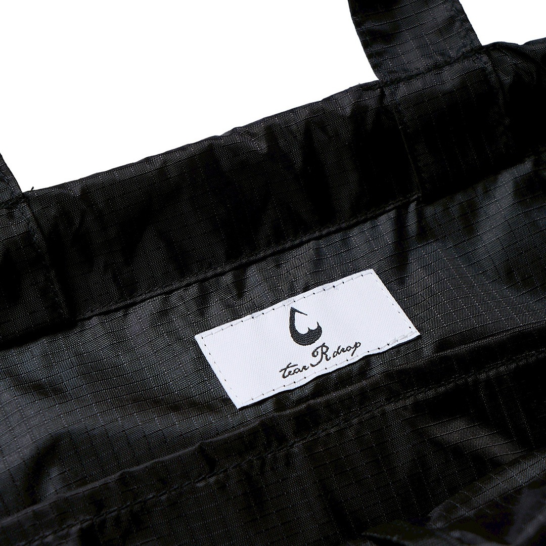 <受注生産>tear R drop SPORTS RIPSTOP GYM SACK BAG【BLACK】