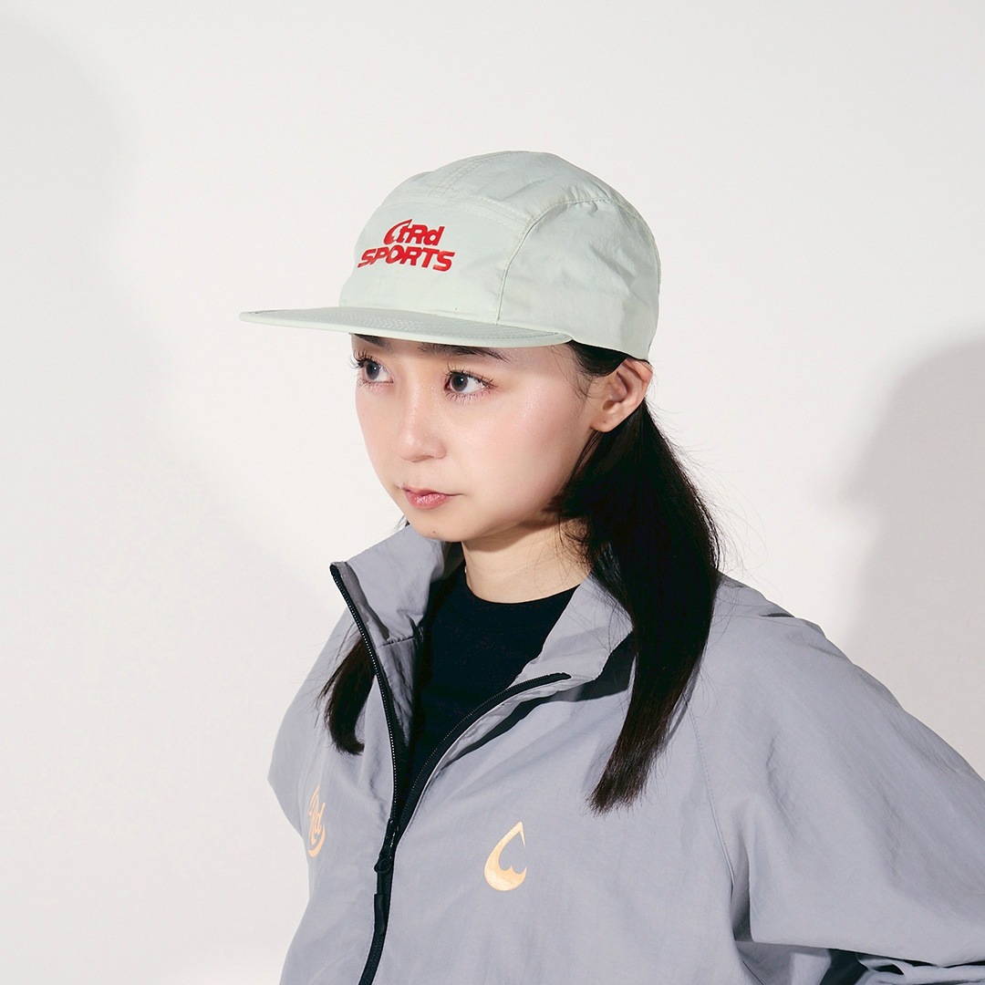 <受注生産>tear R drop SPORTS NYLON CAP【DUSTY OLIVE】