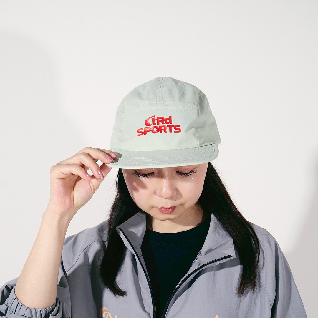 <受注生産>tear R drop SPORTS NYLON CAP【DUSTY OLIVE】