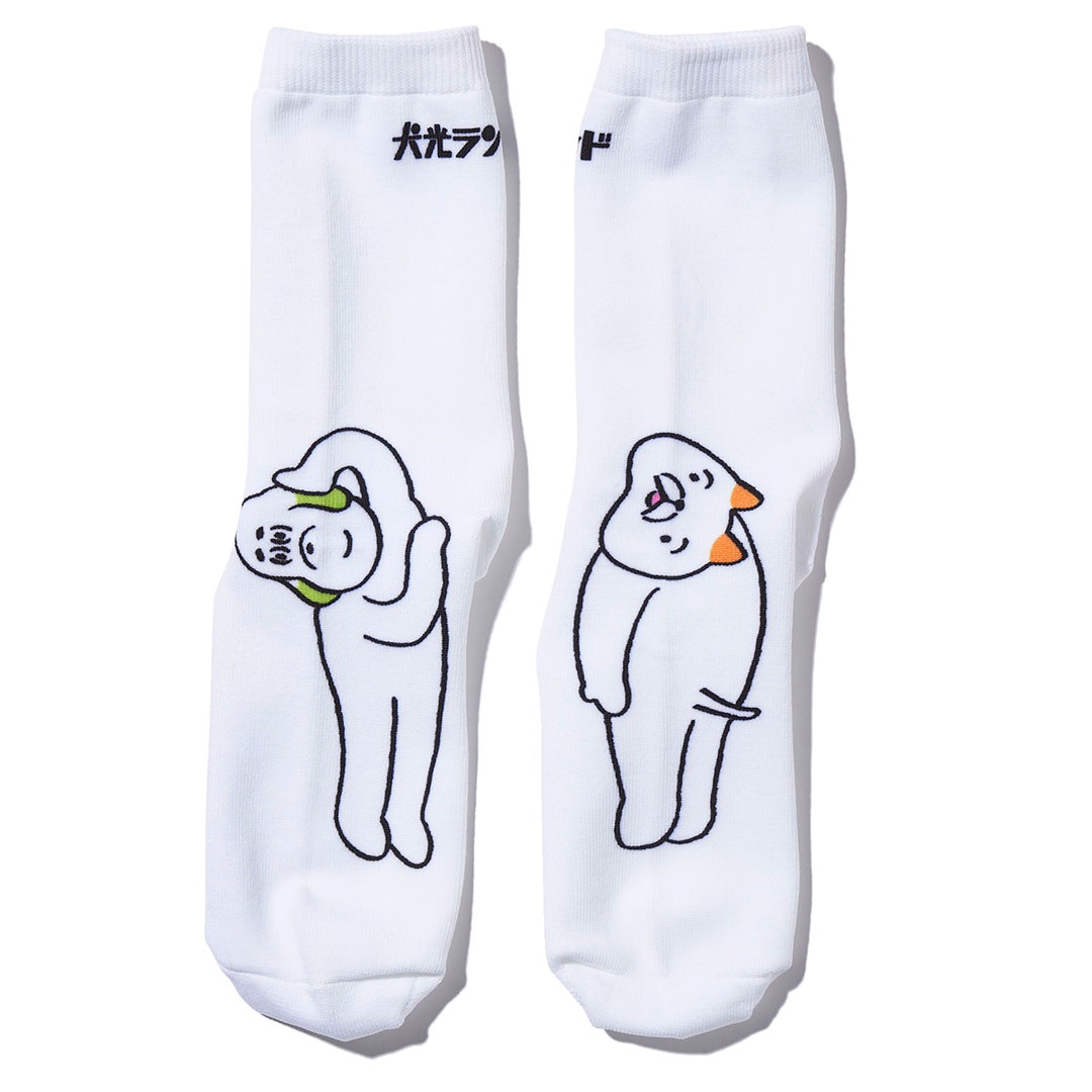犬光ランド × makomo ペンぺとピンピ SOCKS