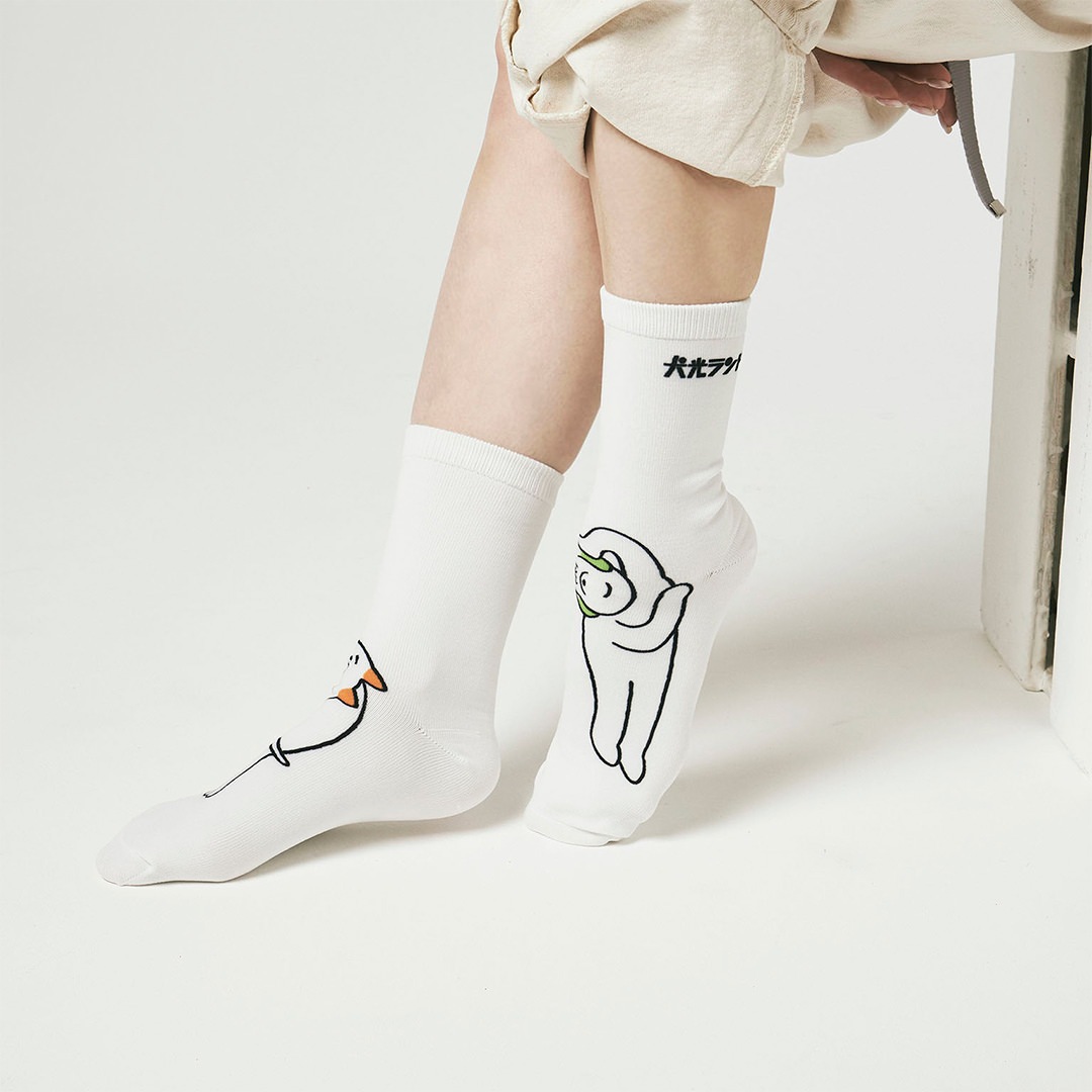 犬光ランド × makomo ペンぺとピンピ SOCKS