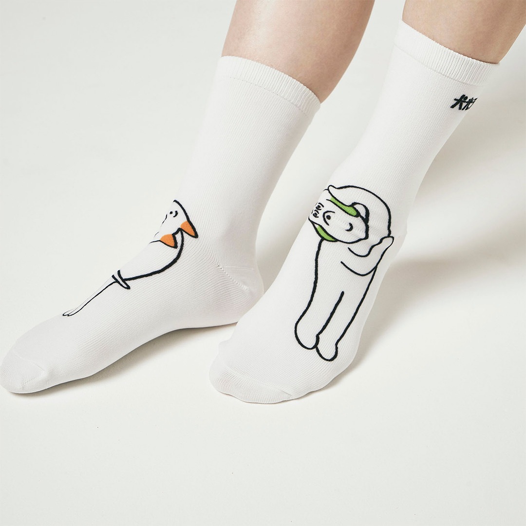 犬光ランド × makomo ペンぺとピンピ SOCKS