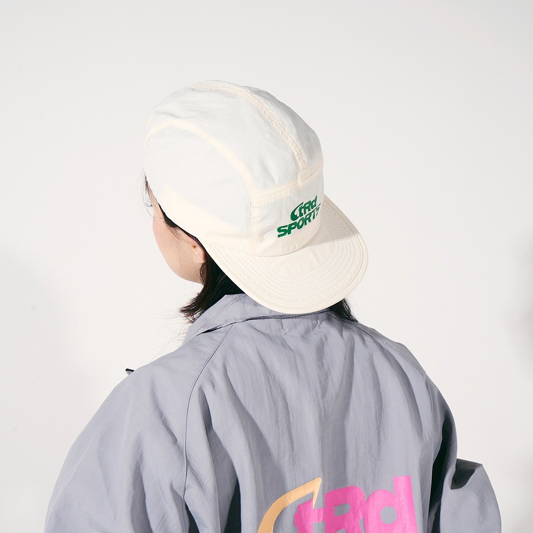 ＜受注生産＞tear R drop SPORTS NYLON CAP【LIGHT BEIGE】