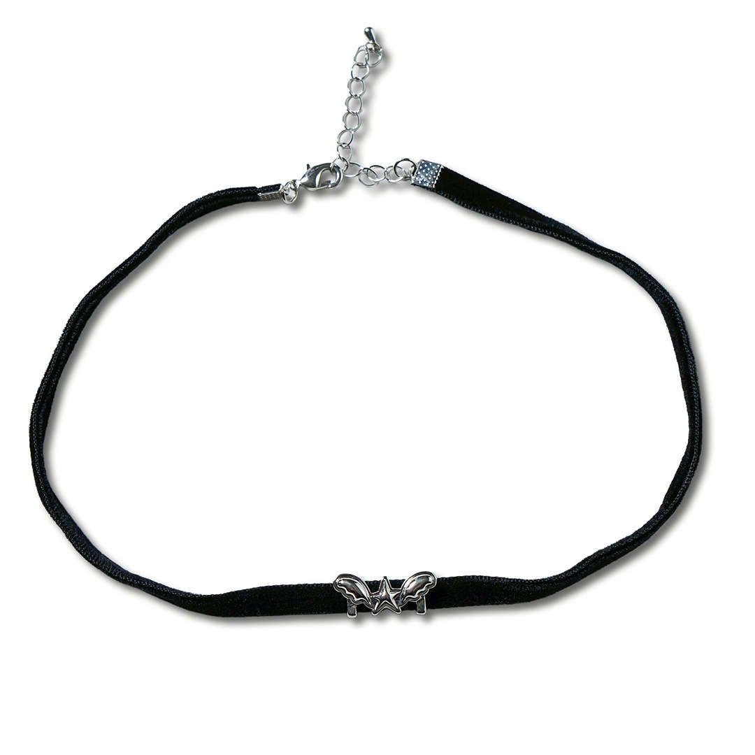 ＜受注生産＞ WINGLE STAR&FEATHER VELVET CHOKER