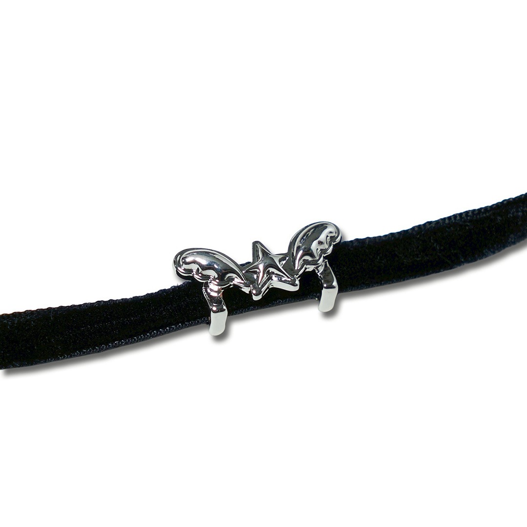 ＜受注生産＞ WINGLE STAR&FEATHER VELVET CHOKER