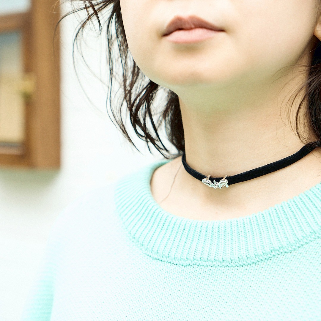 ＜受注生産＞ WINGLE STAR&FEATHER VELVET CHOKER