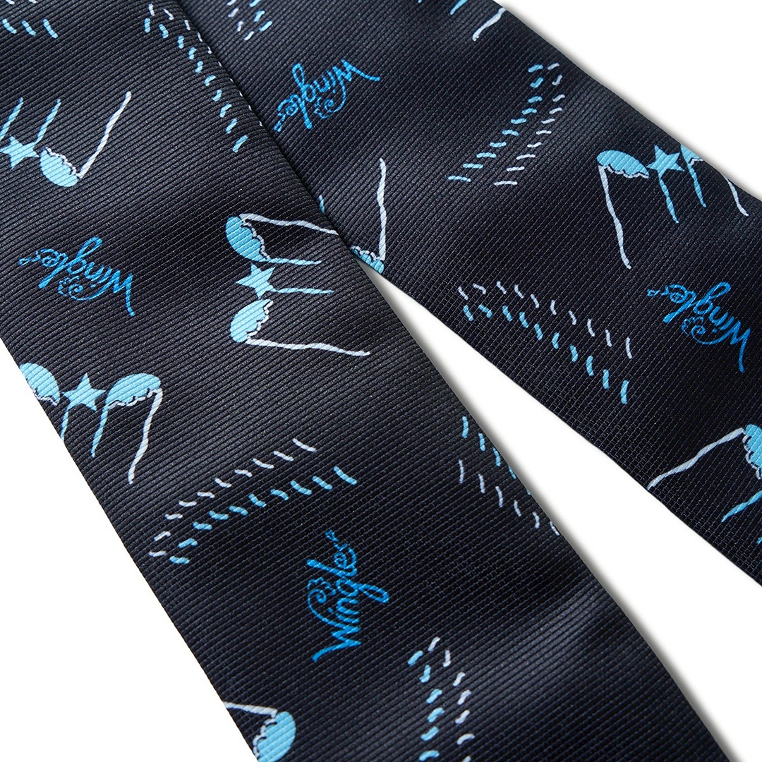 ＜受注生産＞ WINGLE STAR&FEATHER RIBBON TIE