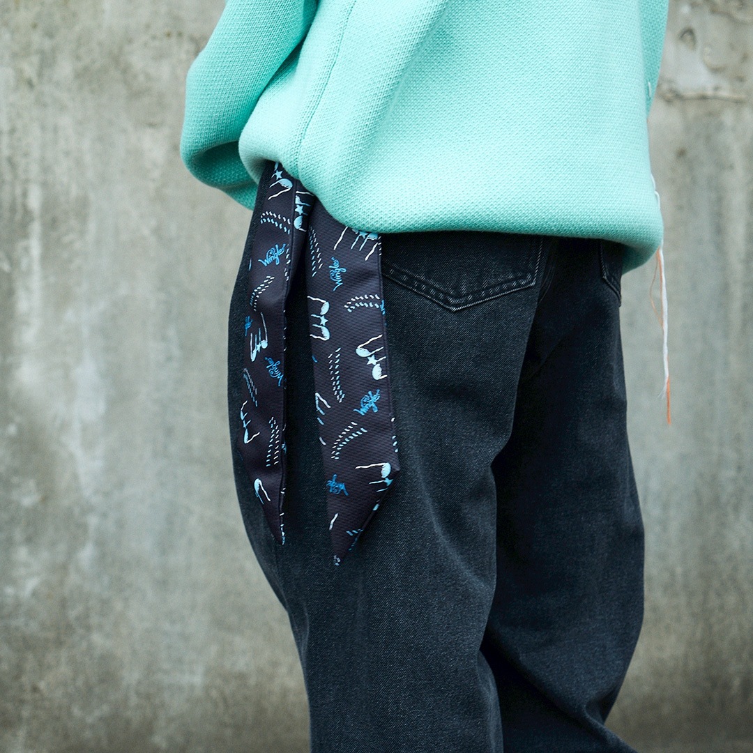 ＜受注生産＞ WINGLE STAR&FEATHER RIBBON TIE
