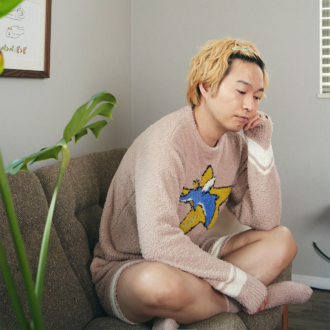 WINGLE STAR DOLPHIN JACQUARD TOPS【SMOKEY PINK】