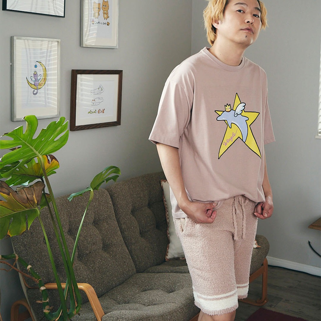 WINGLE STAR DOLPHIN SHORT PANTS【SMOKEY PINK】