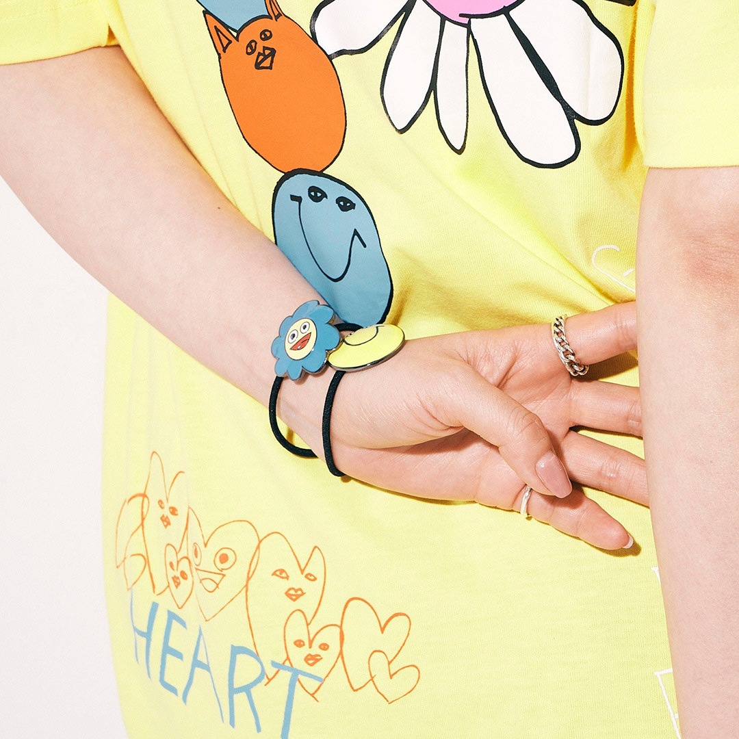 EGUMI SMILE & FLOWER HAIR TIE SET