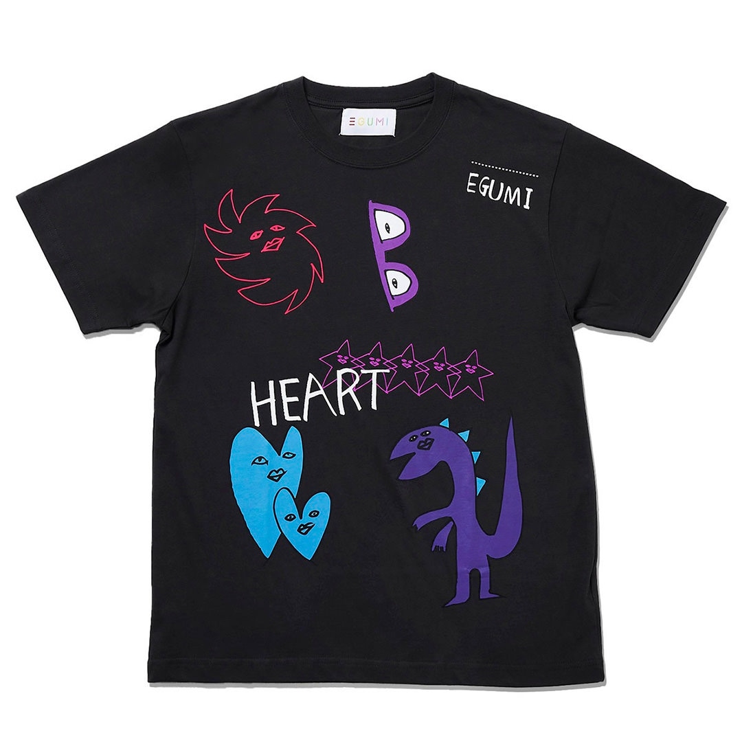 EGUMI MULTI PRINT TEE【BLACK】 | EGUMI | TAKALAKA