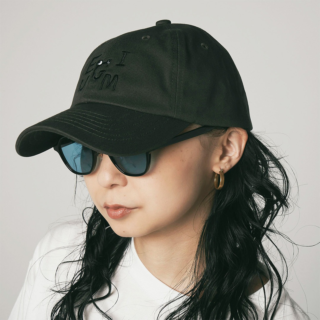 EGUMI SPRAY ART LOGO CAP【BLACK】