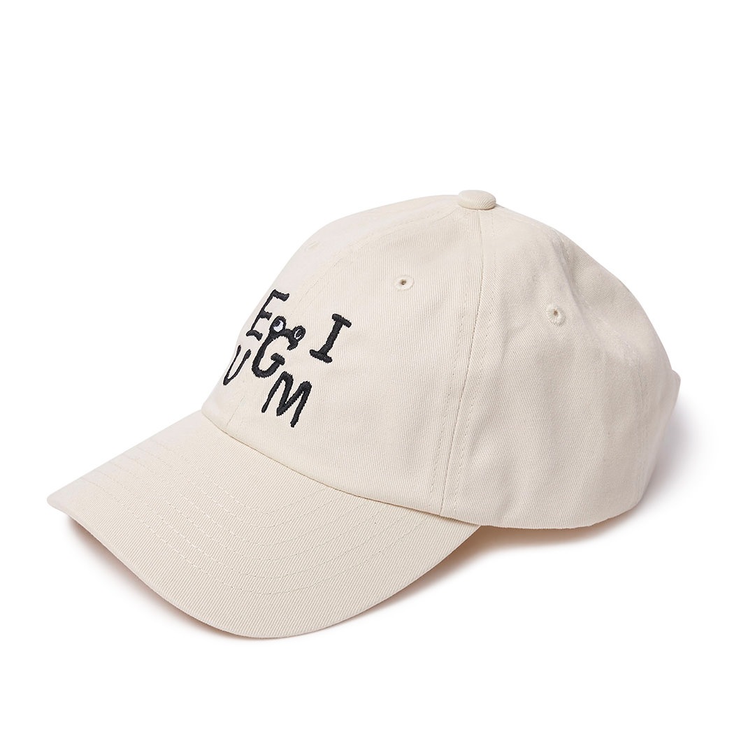 EGUMI SPRAY ART LOGO CAP【IVORY】