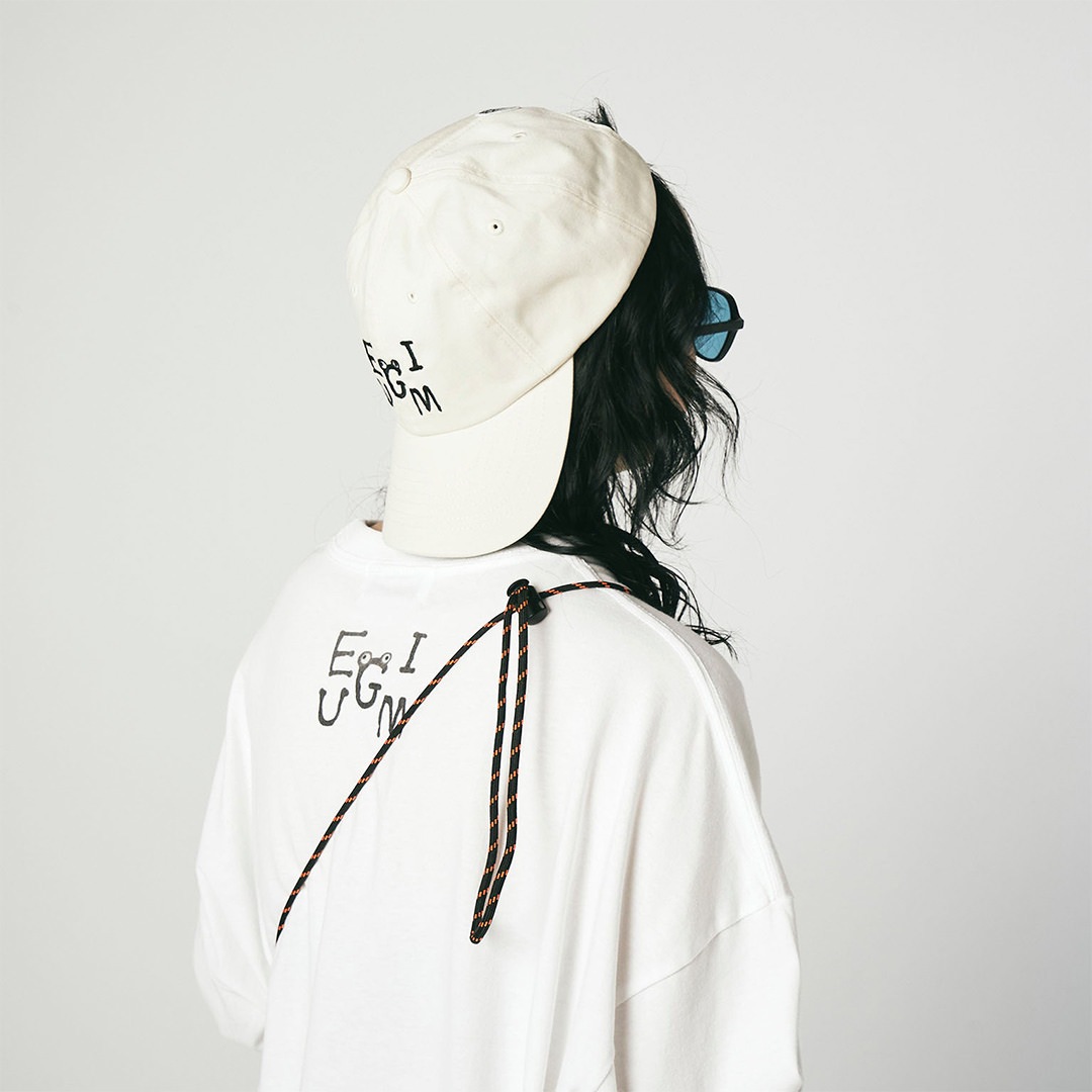 EGUMI SPRAY ART LOGO CAP【IVORY】