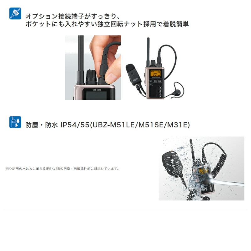 在庫あり】UBZ-M31E（ケンウッド） 特定小電力トランシーバー