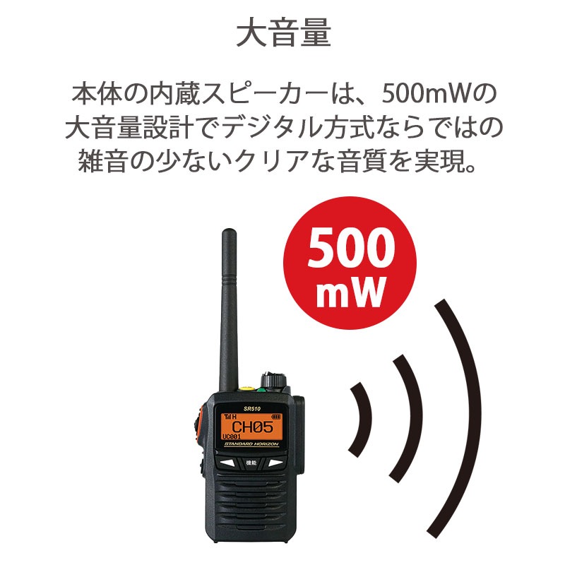 �ں߸ˤ����SR510 Ȭ�Ž�̵��(����������ɥۥ饤����) �ǥ�����ʰ�̵���� 97��(���15ch�ޤ�) �����б���ǥ� ���ӷ�2.5W ��Ͽ�� �ȥ�󥷡��С� �ǥ�����